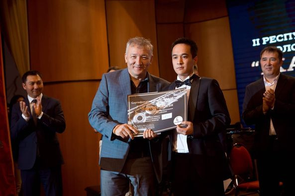 Поздравляем Беркиева Дастана с Гран-при II Республиканского конкурса "Жаңы муун"